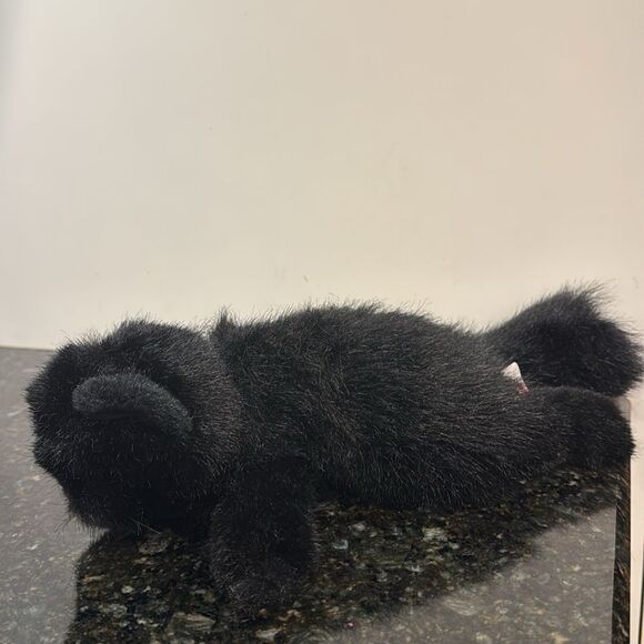 TY VINTAGE 1997 CLASSIC LICORICE BLACK CAT STUFFED ANIMAL PLUSH TOY - Picture 2 of 8